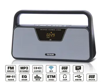 TECSUN A9 FM Stereo Radio Reception LED Digital Display MP3 Player Computer Speaker Radio Receiver Portable Radio