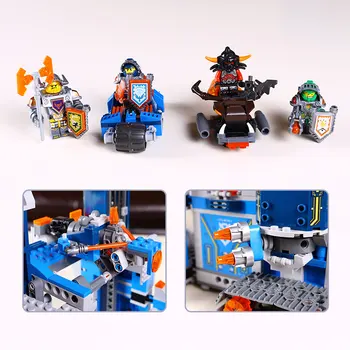 LEPIN Nexo Knights The Fortrex Combination Marvel Building Blocks Kits Toys Compatible Lego Nexus 14006 Kids Gift