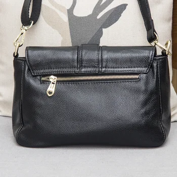 2017 New tide Genuine leather Shoulder Messenger Bag decoration Fashion small bag lady all-match Satchel #147