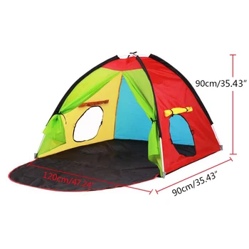 One Bedroom Kids Play Tent Large Space Children Tent Child Toy Tents Kids Game House Four Season Tent