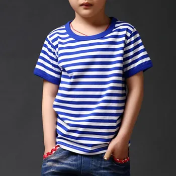 3-13Year 2017 Summer New striped Children T Shirts Boys Kids T-Shirt Designs Teen Clothing For Boys Baby Clothing Girls T-Shirts