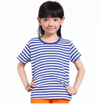 3-13Year 2017 Summer New striped Children T Shirts Boys Kids T-Shirt Designs Teen Clothing For Boys Baby Clothing Girls T-Shirts