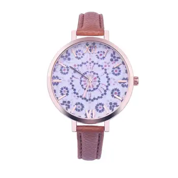 Xiniu Watch Bracelets For Women Quartz WristWatch Floral Pattern Leather Band Luxury Brand Lady Watches Relogio feminino
