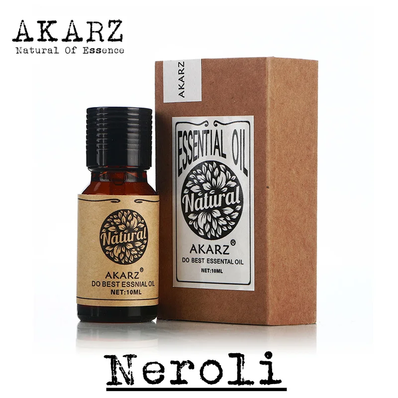 AKARZ Famous brand pure natural Neroli oil Skin whitening moisturizing anti-aging fade color Neroli essential oil
