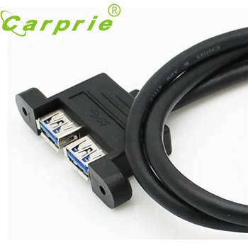 USB 3.0 Dual Female with Screw Mount to Motherboard 20pin Header Cable 50cm 2017 New_KXL0426