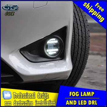Car-styling LED fog light for Honda spirior 2009-13 LED Fog lamp with lens and LED day time running ligh LED DRL car accessories