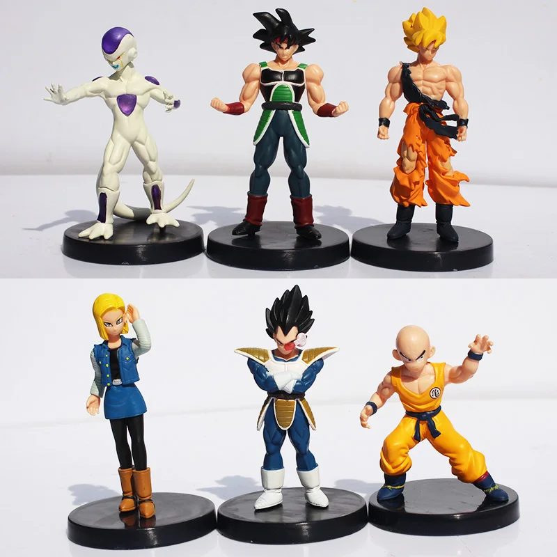 6Pcs/set Dragon Ball Z Figures DragonBall Son goku Gogeta Gotenks PVC Action Figure Collectable Model Toy