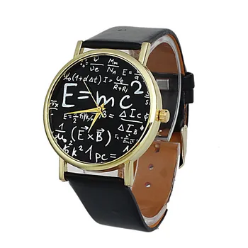 Women Watches New Design Casual Luxury Woman's Watch Clock Math Symbols Faux Leather Band Analog Quartz Watch Bayan Kol Saati