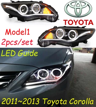 Corolla headlight,2007~2010/2011~2013,! Corolla fog light,2ps/set+2pcs Aozoom Ballast,Altis