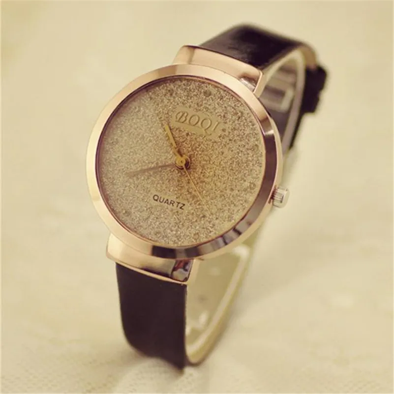 Women Quartz Watches Luxury Sands Starry Simple Temperament Girl Wrist Watch 2016 Dress Casual Watch