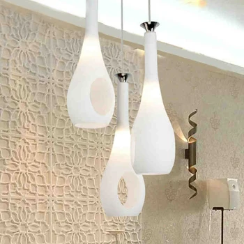 Modern for home glass lampshade pendant lamps bedroom for dinning room lighting