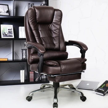Super Soft Leisure Lying Office Chair Swivel Lifting Boss Chair Fashion Household Computer Chair With Footrest