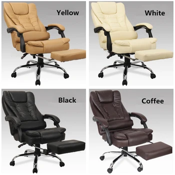 Super Soft Leisure Lying Office Chair Swivel Lifting Boss Chair Fashion Household Computer Chair With Footrest
