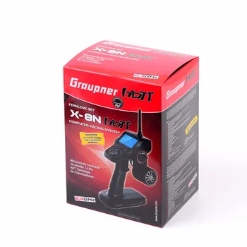 Graupner New X-8N 4Ch 2.4GHz HoTT Transmitter Surface Radio Remote Control RC Transmitter with Receiver for RC Car Boat