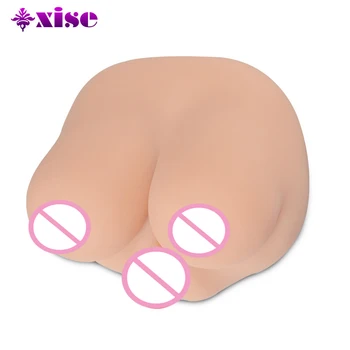 SUPER big breast sex toy F cup silicon breast male masturbator with artificial vagina pocket pussy sex doll toys for men
