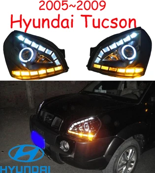 Hyunda Tucson headlight,2005~2009 (Fit for LHD&RHD ),! Tucson daytime light,2ps/se+2pcs Aozoom Ballast,Tucson