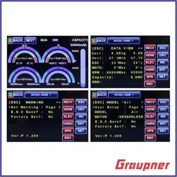 Graupner Electronic Speed Control Brushless Control +T High Voltage 100A OPTO