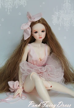 FREE makeup and eyes! top quality 1/3 girl bjd Supiadoll Emma pink fairy female Doll gifts model manikin