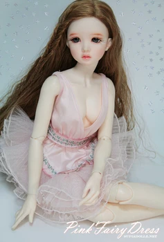FREE makeup and eyes! top quality 1/3 girl bjd Supiadoll Emma pink fairy female Doll gifts model manikin