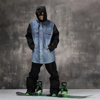 Professional Men Women Winter Ski Suit Jacket & Pants Set Warm Waterproof Breathable Skiing Snowboard Hooded Jacket Suit Set