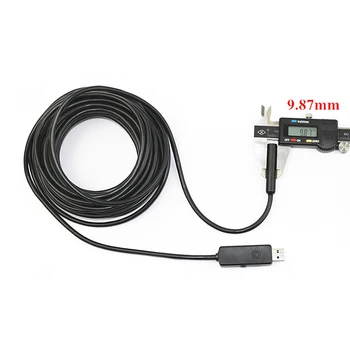 Xinfi 10mm 1.3MP USB Endoscope 10M cable mini sewer camera Borescope for PC windows USB pipe camera Snake Camera car inspection