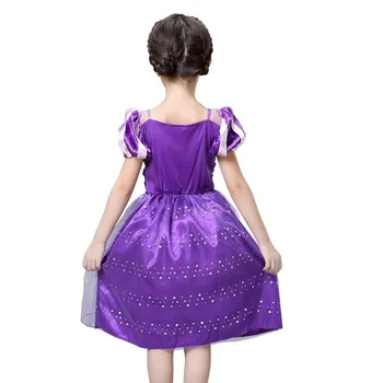 New Summer Baby & Kids Girl Rapunzel Dress Princess Dress Girls Cosplay Costume,Party Dress,Rapunzel,Girls Dress