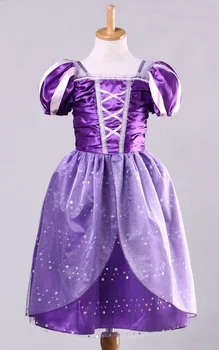 New Summer Baby & Kids Girl Rapunzel Dress Princess Dress Girls Cosplay Costume,Party Dress,Rapunzel,Girls Dress