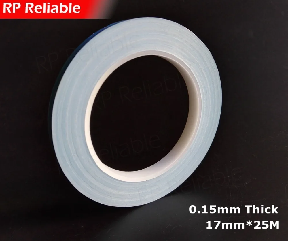 1x 17mm*20M*0.15mm RP Thermal Transfer Fiber Glass 2 Sides Sticky Tape for LED Module, Thermal Pads, PCB Heat Sink Cool Bond