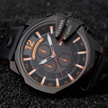 Relogio Masculino CURREN Men Watches 2016 Top Luxury Popular Brand Watch Man Quartz Gold Watches Men Clock Men's Watch 8176