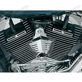 New Arrived  Alloy Chrome V-Shield Horn Cover For Harley-Davidson Sportster XL1200 Models 1991-