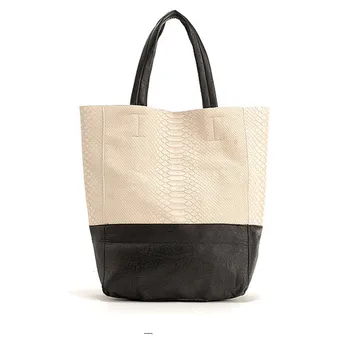 2016 New Fashion women snake bags handbags women casual shoulder big bag all-match tote shopping bag bolsa feminina