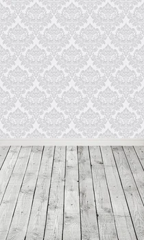 GREY wood plank printed indoor photo backdrops Art fabric backdrop for studio children BABY photography backgrounds D-9900