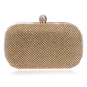 Luxury Diamond Evening Bags Classic Rhinestone Day Clutch For Lady Recommend for Everyone Gold/Silver/Black Crystal Bag