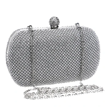 Luxury Diamond Evening Bags Classic Rhinestone Day Clutch For Lady Recommend for Everyone Gold/Silver/Black Crystal Bag