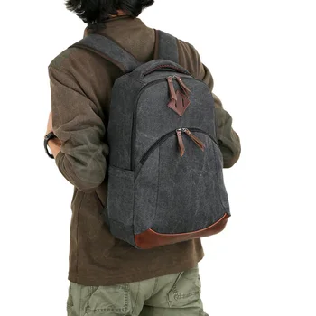 2017 New Canvas Men's Backpack Vintage Men Rucksack Korean Male Backpacks Preppy Style Backpacks For Teenagers