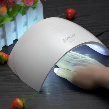 SUNUV SUN9c 24W Nail Lamp Nail Dryer for gel nail machine curing hard gel polish for personal home manicure
