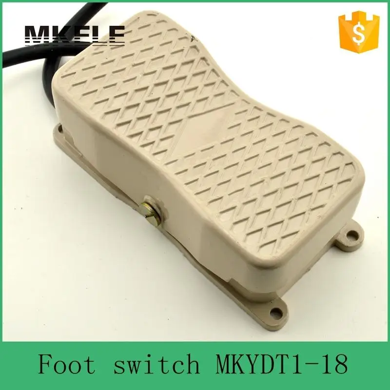 MKYDT1-18 Dual Action 10 15A low price popular household Antislip Non Latching Momentary foot switch for Motor Control