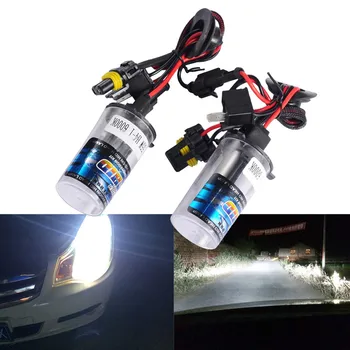 2x H4 55W Xenon for HID Replacement Kit Car Auto Headlight Light 10000K Lamp Bulb 12V