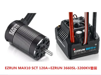 Hobbywing EZRUN MAX10 SCT 120A Brushless ESC + 3660 G2 3200KV/ 4000KV/4600KV Sensorless Motor Set for 1/10 RC Car Truck F19286/8