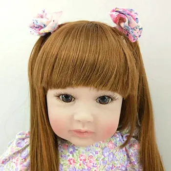 60cm Baby Girl Doll Fashion Birthday Gift Gril brinquedos Silicone Reborn Baby Lifelike Princess Smile Doll