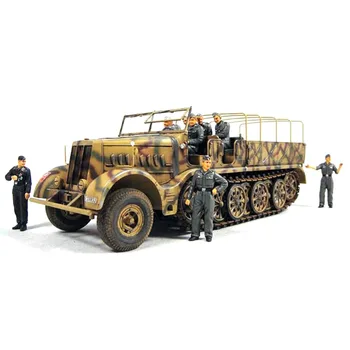 OHS Tamiya 35246 1/35 German 18t Heavy Half Track Famo And Tank Transport Sd Ah 116 Military Assembly AFV Model Building Kits