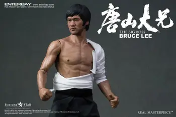 1/6 scale figure doll Kung fu star Bruce Lee in The Big Boss with tow head 12