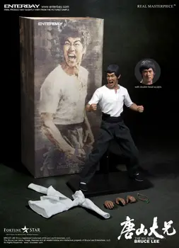 1/6 scale figure doll Kung fu star Bruce Lee in The Big Boss with tow head 12