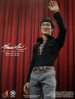 1/6 scale figure doll Kung fu star Bruce Lee In Casual Wear 12