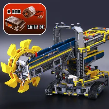 2016 New LEPIN 20015 3929Pcs Technic Bucket Wheel Excavator Model Building Kit Blocks Brick Compatible Toy Gift 42055