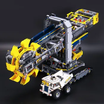 2016 New LEPIN 20015 3929Pcs Technic Bucket Wheel Excavator Model Building Kit Blocks Brick Compatible Toy Gift 42055