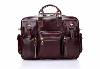 2017 New Brand Genuine Leather Men Messenger Bags Large Capacity Shoulder Men Handbags Vintage Cowhide Men Travel Bags A1839