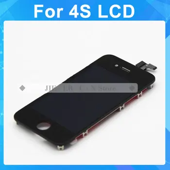 AAA No Dead Pixel For IPhone 4S LCD Touch Screen Digitizer LCD Assembly Replacement Tools Tempered Glass Black white DHL