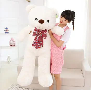 Lovely 120CM Giant Size Bear Plush Toys Stuffed Teddy Bear Pirce Gifts Stuffed Animals for Kids Girlfriends Christmas