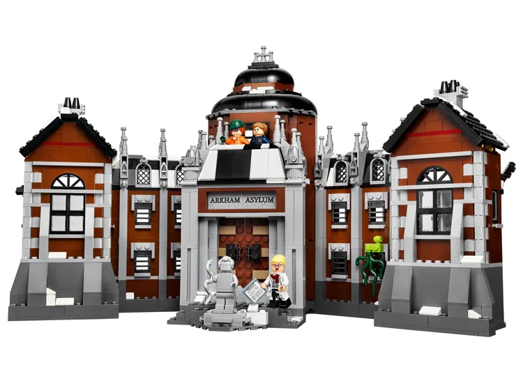 LEPIN Batman Series Arkham Asylum Building Blocks Bricks Movie Model Kids Toys Marvel Compatible Legoe